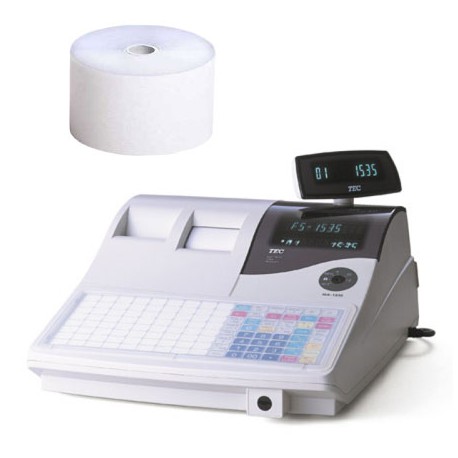 Rouleau papier thermique caisse enregistreuse Casio Sharp Tec TH6